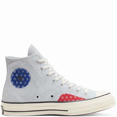 Converse Twisted Prep Chuck 70 - Miesten Matalavartiset Tennarit - Harmaat/Sininen